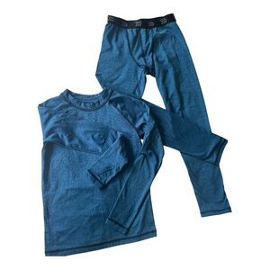 All in Motion Blue Matching Pajama Set Soft Relaxed Activewear